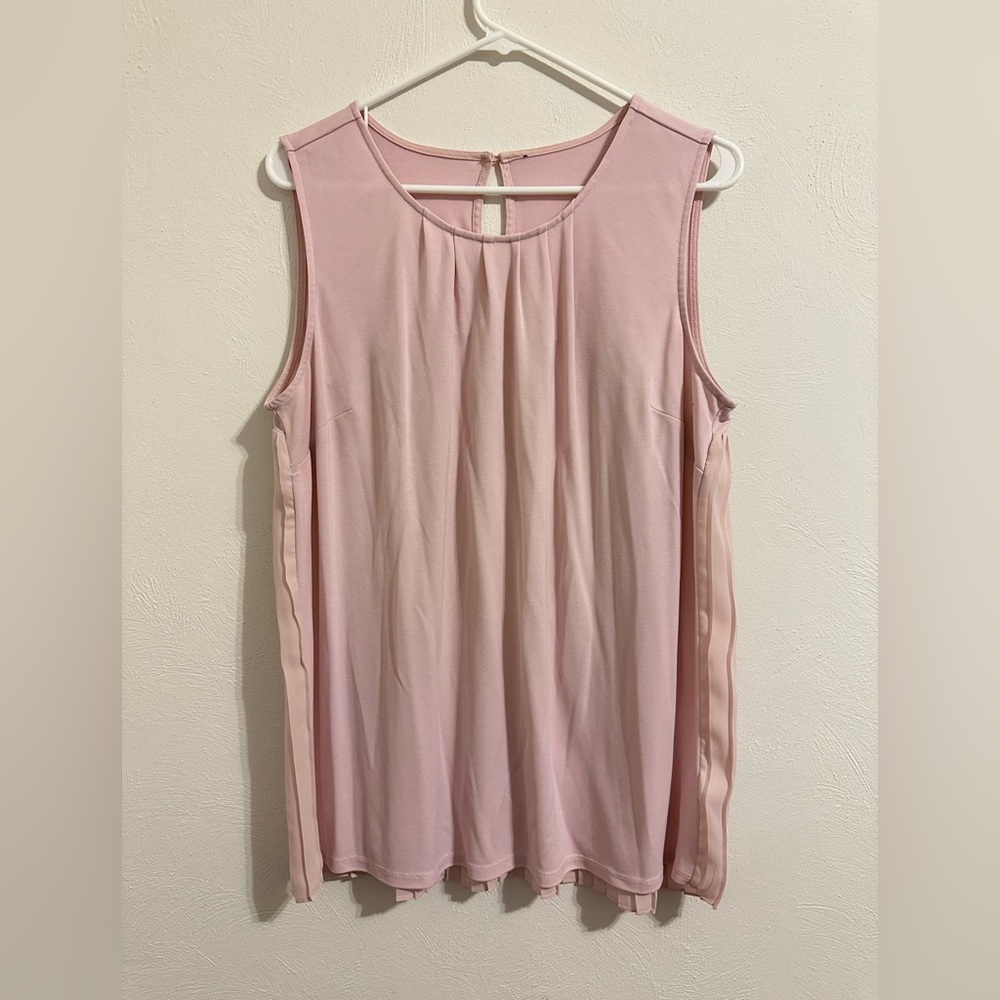 Dusty pink blouse with pleated back size XL
